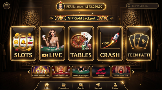 Main screen of Keyword casino page for PK players